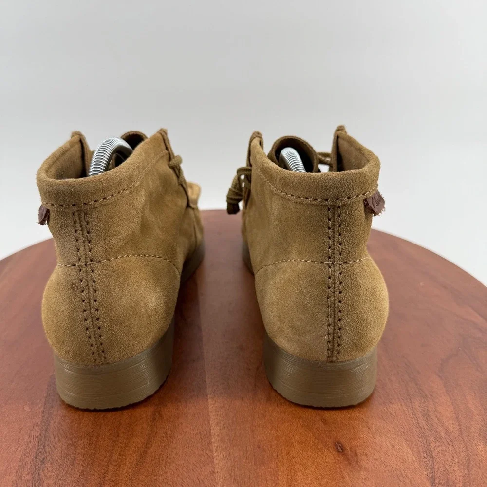 Clarks Wallaston Boot Mens 10M Dark Sand Suede Wallabee Style Chukka Ankle Boots